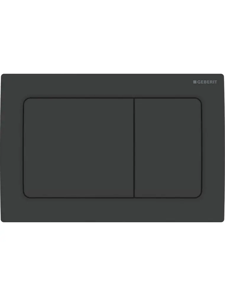 PLAQUE ALPHA CARRE NOIR 01 GEBERIT