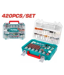 Coffret d’accessoires pour mini-meuleuse TOTAL TAKMG4208 – 420 pièces