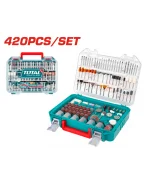 Coffret d’accessoires pour mini-meuleuse TOTAL TAKMG4208 – 420 pièces