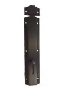 Verrou aluminium noir 200 IRIS