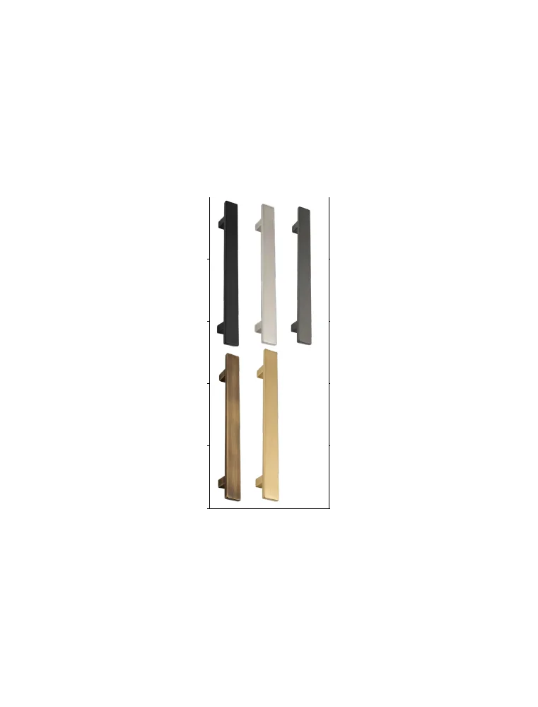 Bâton Inox Plat Gris 30 cm Iris