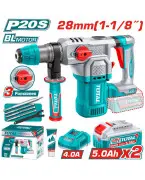 Marteau perforateur sans fil TOTAL TRHLI202862 – 20 V, Brushless, 4,5 J, 2 batteries 5,0 Ah