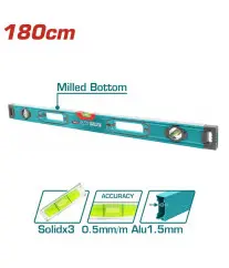 Niveau à bulle TOTAL TMT218028 – 180 cm en aluminium