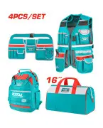 Jeu de 4 sacs porte-outils TOTAL TOS230912