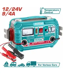 Chargeur de batterie automobile TOTAL TBC1601 12/24 V avec fonction Boost 12 A