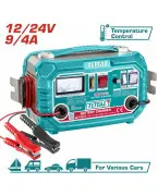 Chargeur de batterie automobile TOTAL TBC1601 12/24 V avec fonction Boost 12 A