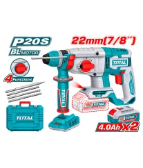 Perforateur sans fil Brushless 20V 22 mm TOTAL TRHLI212282