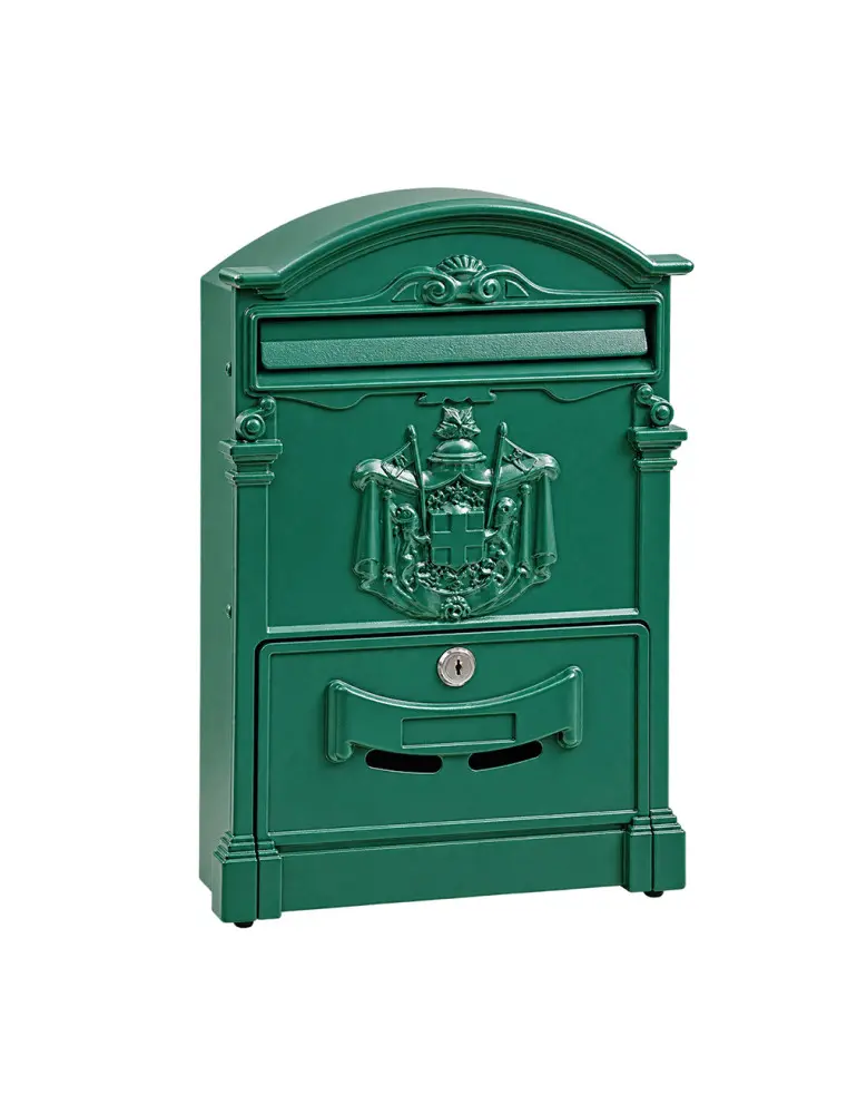 Boîte aux lettres Rustique 25 verte VULCANIA 260 × 410 × 90 mm