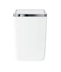 Poubelle carrée basculante IVORY blanche Idro-Bric QM1150WQ