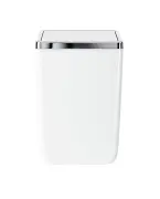 Poubelle carrée basculante IVORY blanche Idro-Bric QM1150WQ