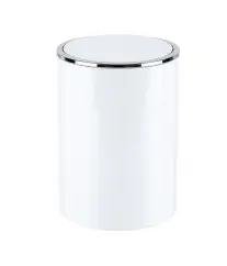 Poubelle ronde basculante IVORY blanche Idro-Bric QM1150WT
