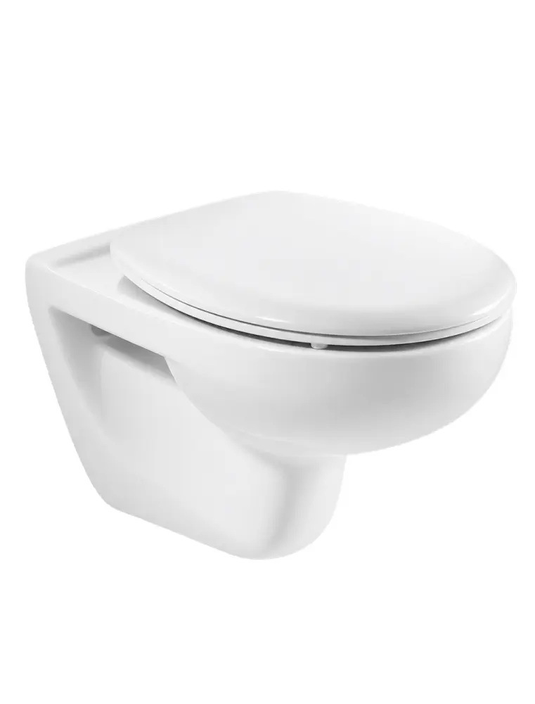 Cuvette suspendue ROCA ADELE Rimless blanche avec abattant