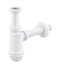 Siphon lavabo plastique ALCA A430 DN32 avec écrou 5/4"