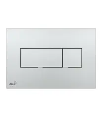 Plaque de commande WC ALCA M371 chrome brillant double chasse