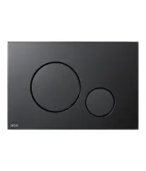 Plaque de commande WC ALCA M678 noir mat double chasse