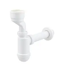 Siphon pour urinoir apparent ALCA A45A Ø40 mm avec manchette