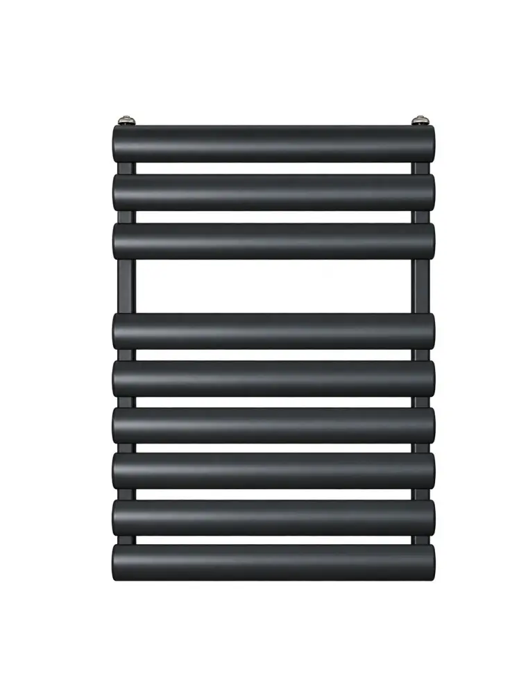 Radiateur sèche-serviettes MEZZALUNA 50/80 noir lisse RAL 9005 398W ALTECH