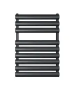 Radiateur sèche-serviettes MEZZALUNA 50/80 noir lisse RAL 9005 398W ALTECH