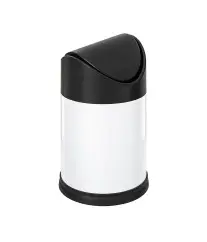 Poubelle pivotante 1,5 litres blanche 851B Eformetal