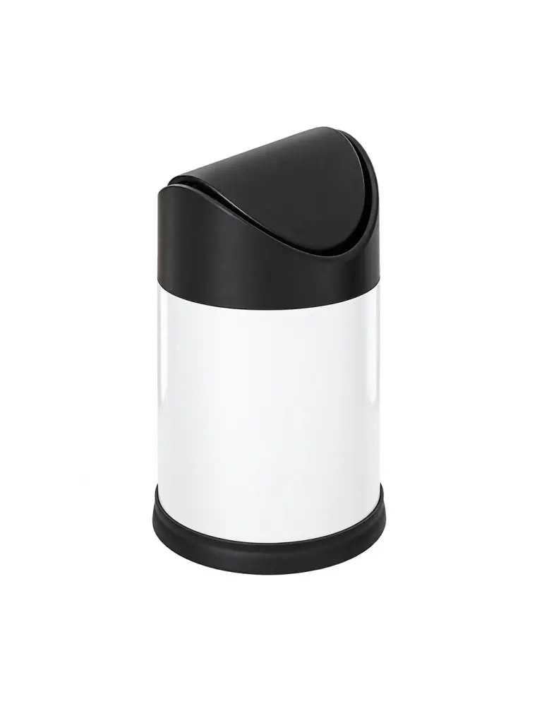 Poubelle pivotante 1,5 litres blanche 851B Eformetal