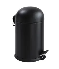 Poubelle à pédale bombé noir 5003S Eformetal