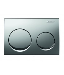 Plaque de déclenchement Alpha rond 10 chromé mat GEBERIT