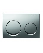 Plaque de déclenchement Alpha rond 10 chromé mat GEBERIT