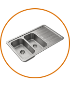 Evier à encastrer inox