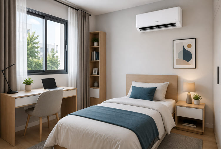 Climatiseur Inverter 9000 BTU pour petite chambre ou bureau individuel en Tunisie
