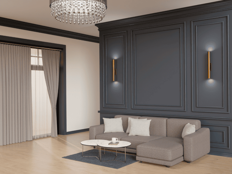 Peinture satinée pour salon moderne en Tunisie