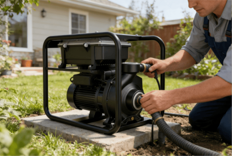 Pression et hauteur d’aspiration à vérifier pour une pompe d’arrosage
