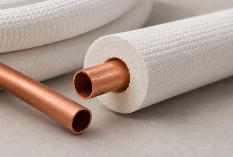Tube cuivre frigorifique isolé pour climatiseur split